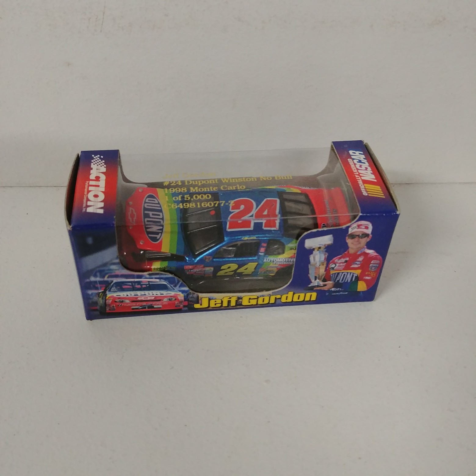 1998 Jeff Gordon 1/64th DuPont "No Bull 5" RCCA hood open car