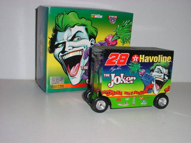 1998 Kenny Irwin 1/16th Havoline "Joker" pit wagon bank