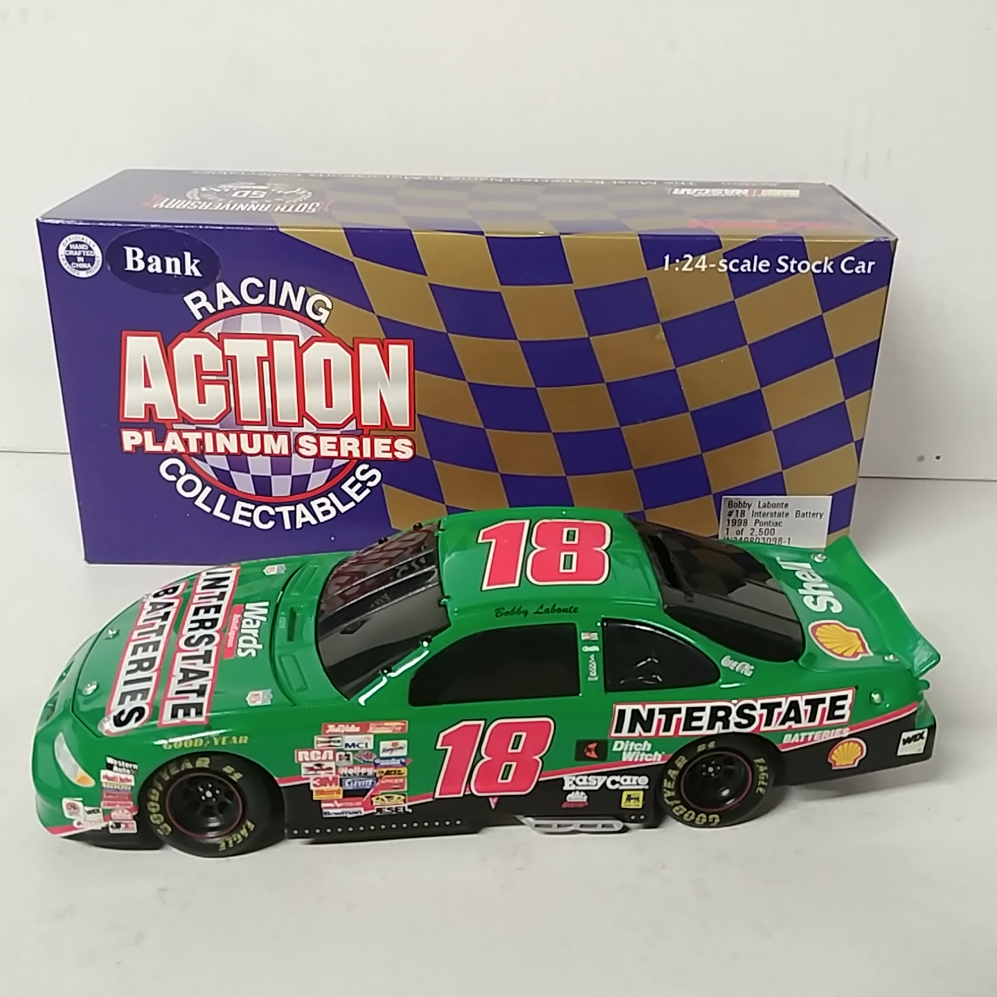 1998 Bobby Labonte1/24 Interstate Batteries b/w bank Pontiac