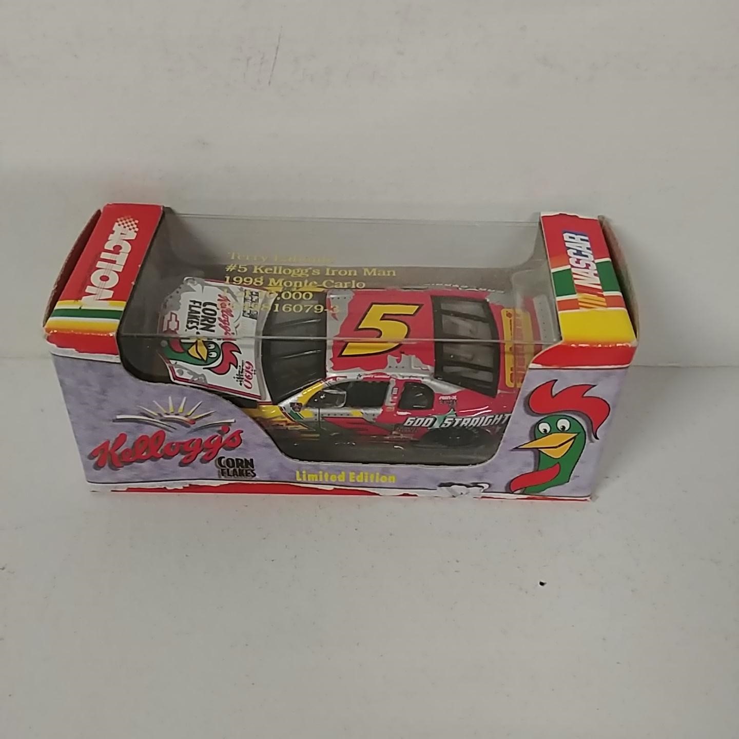 1998 Terry Labonte 1/64th Kelloggs "Iron Man II" RCCA hood open car