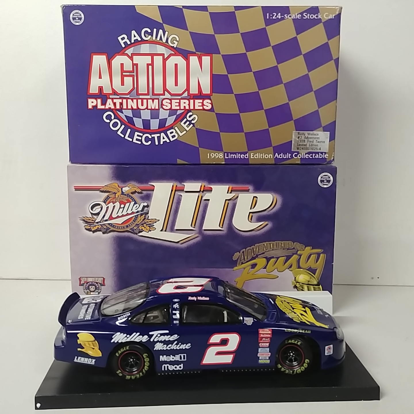1998 Rusty Wallace 1/24th Miller Time " Adventures of Rusty" Taurus