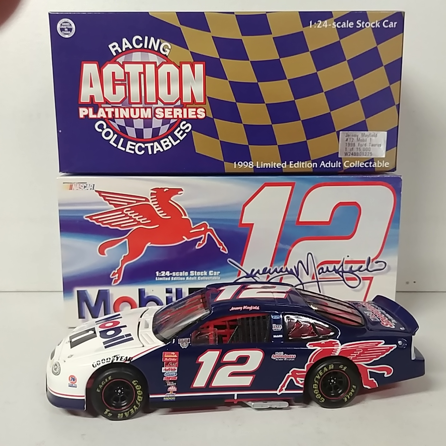 1998 Jeremy Mayfield 1/24th Mobil 1 Taurus