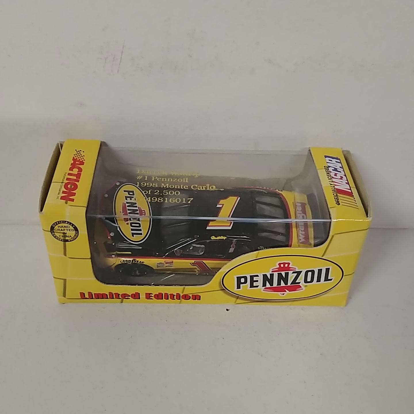 1998 Darrell Waltrip 1/64th Pennzoil RCCA hood open car