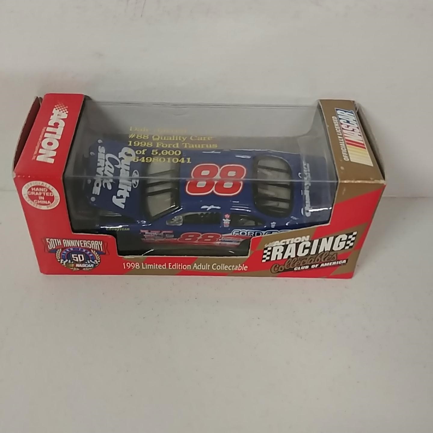 1998 Dale Jarrett 1/64th Quality Care RCCA hood open Taurus