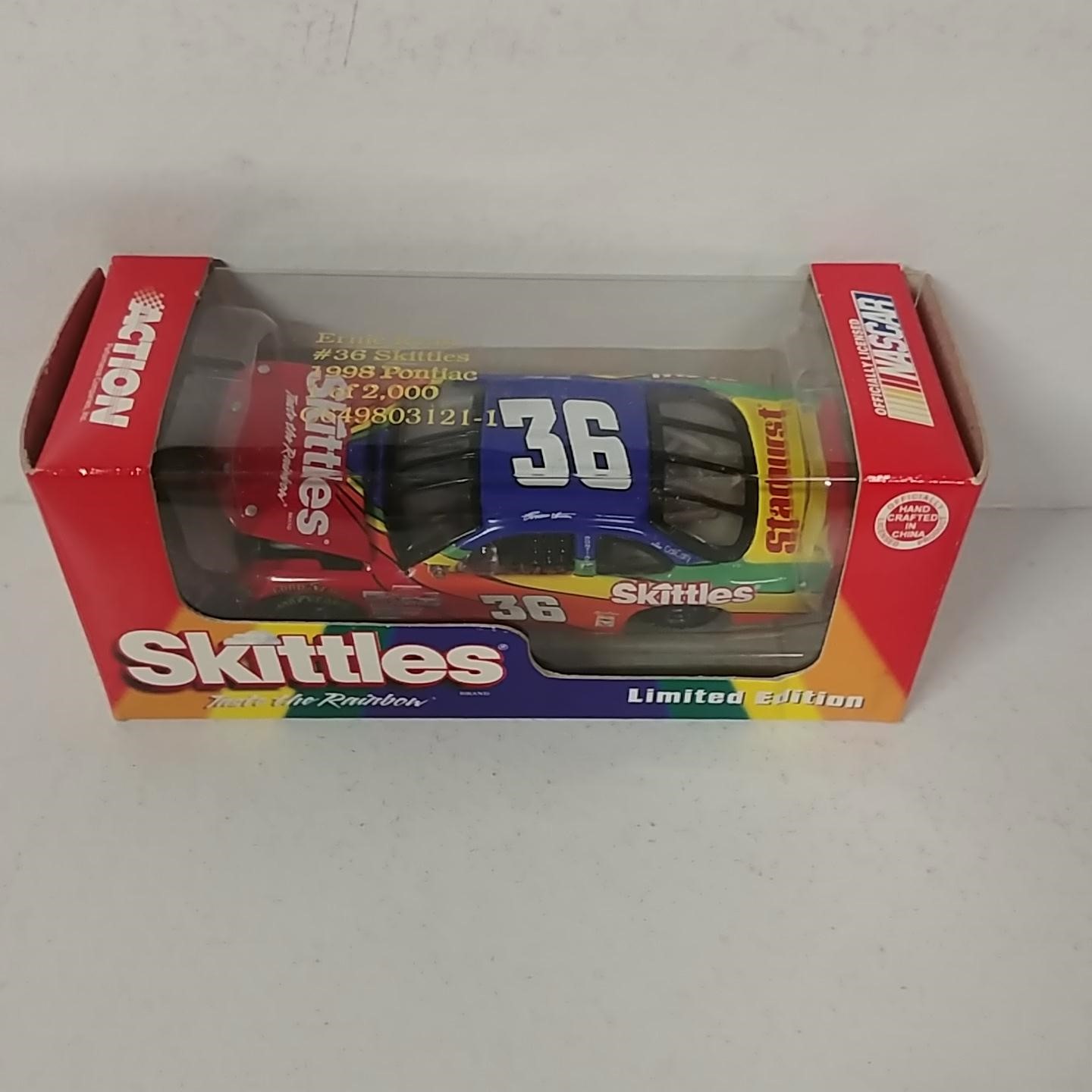 1998 Ernie Irvan 1/64th Skittles RCCA hood open car