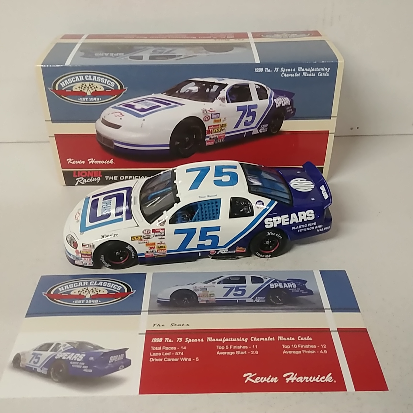 1998 Kevin Harvick 1/24th Spears Manufacturing "NASCAR West Series Champ" car