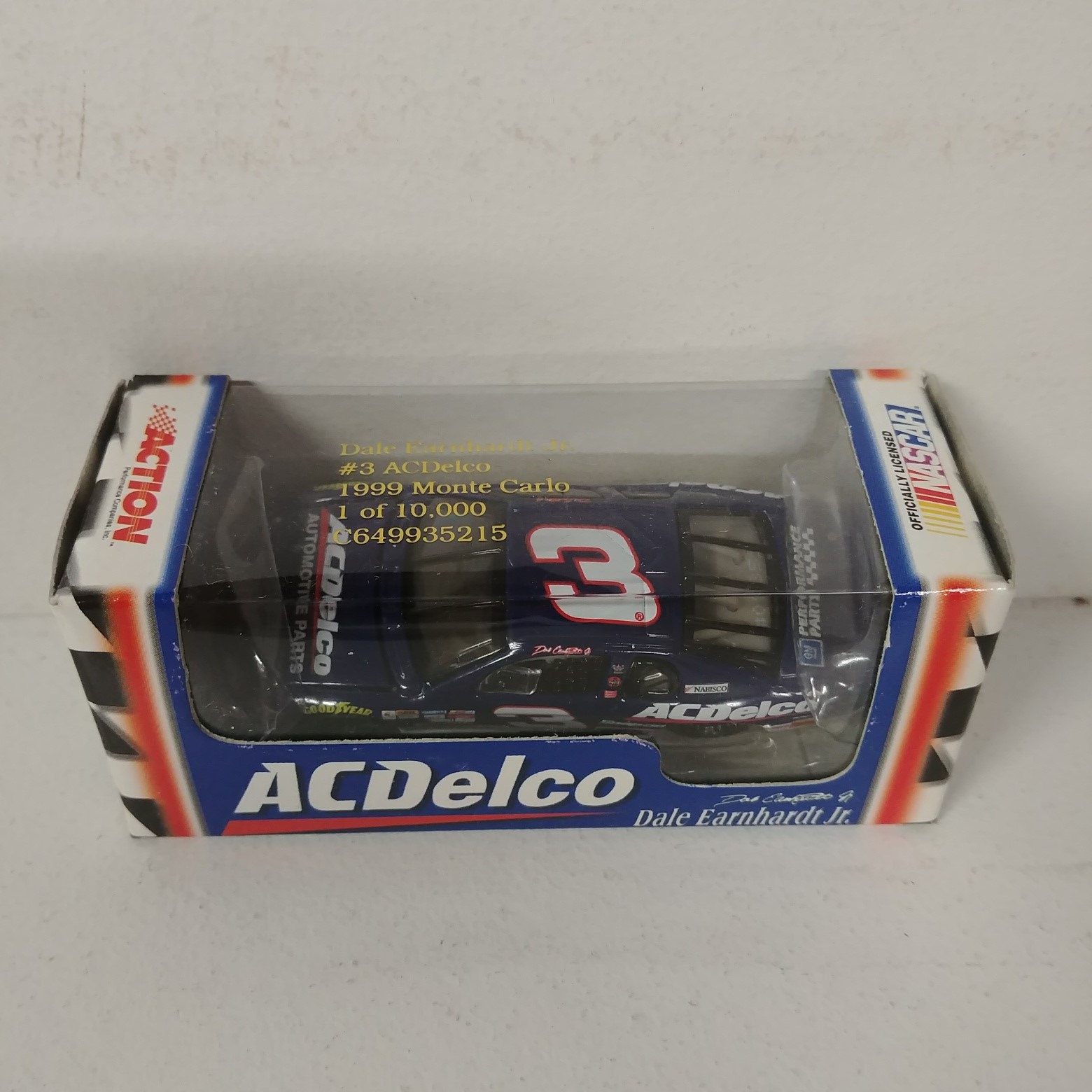 1999 Dale Earnhardt Jr 1/64th AC Delco RCCA hood open car