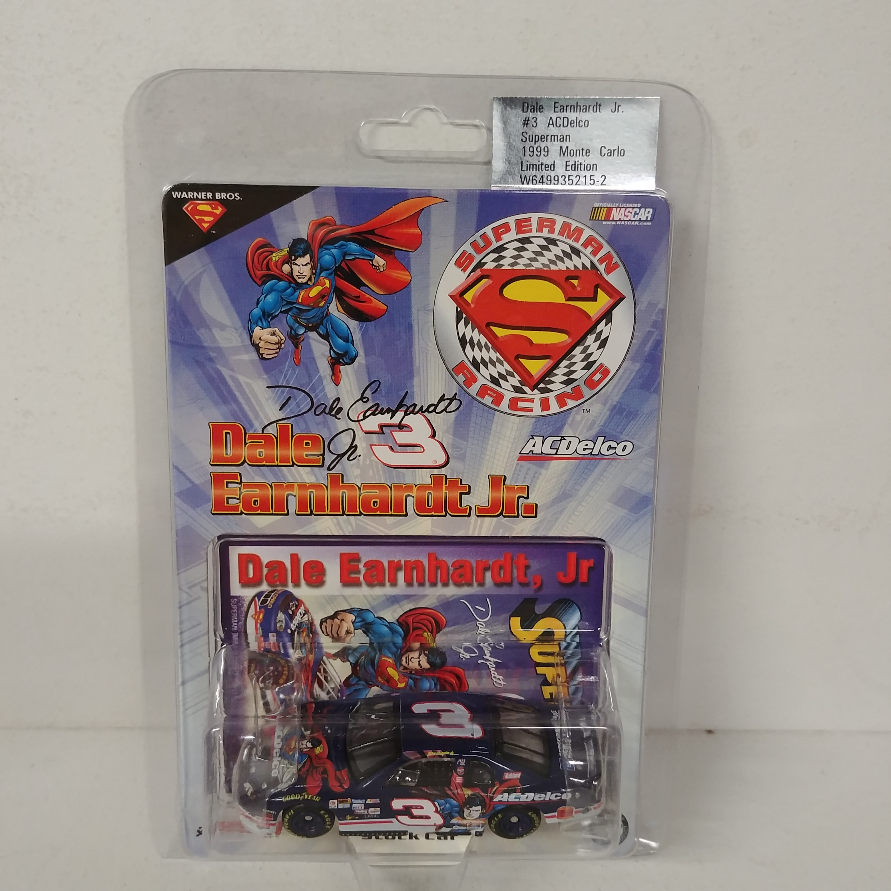 1999 Dale Earnhardt Jr 1/64th AC Delco " Superman" ARC Monte Carlo