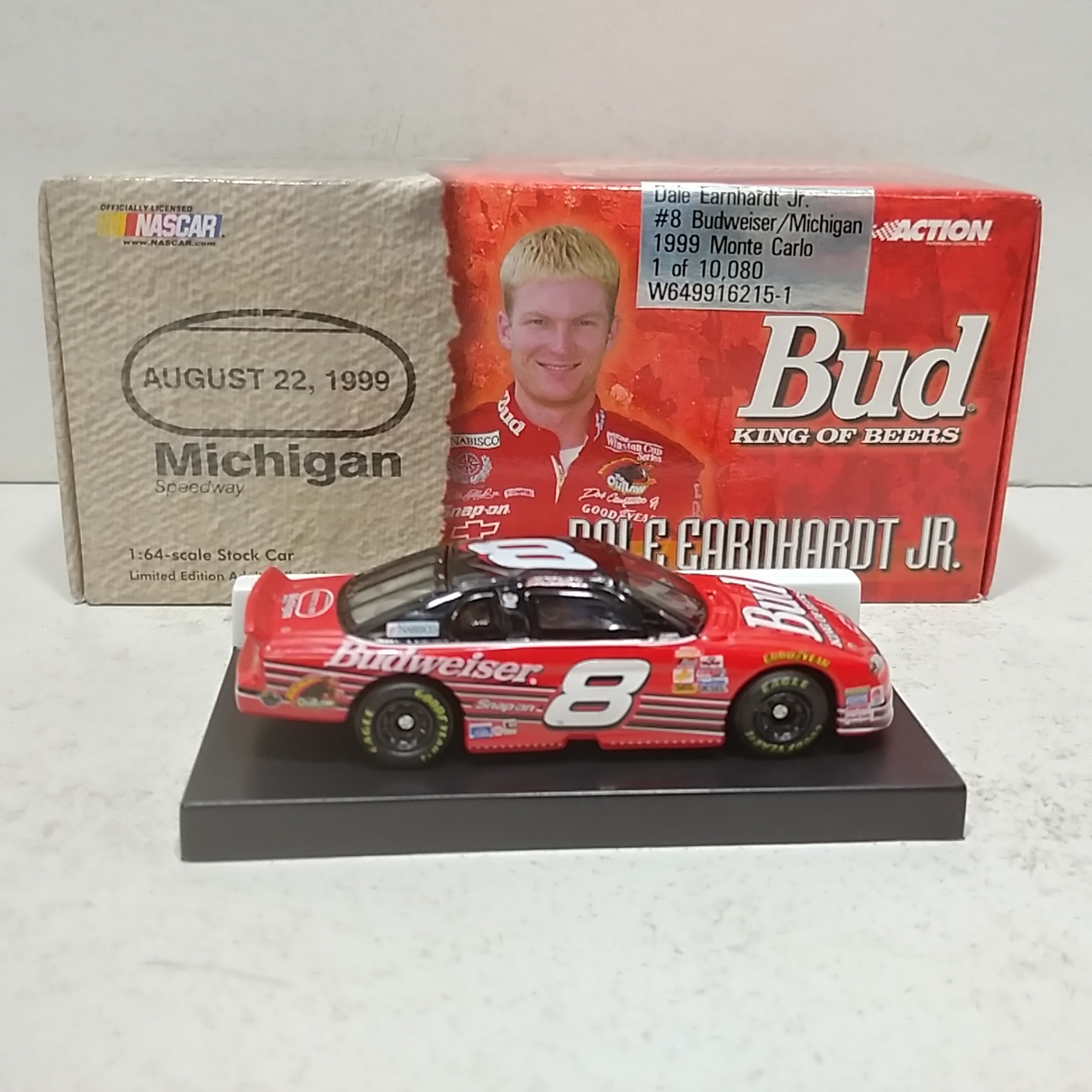 1999 Dale Earnhardt Jr 1/64th Budweiser "Michigan" ARC Monte Carlo