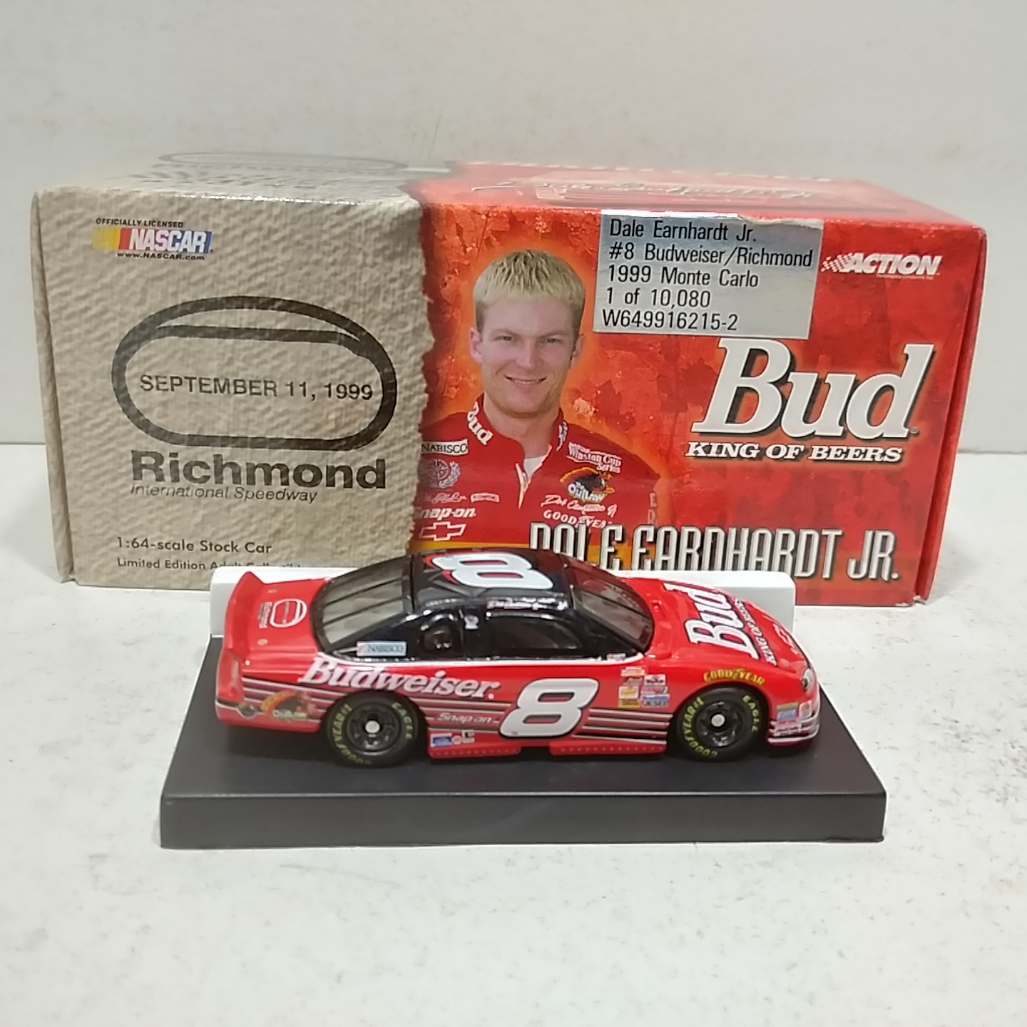 1999 Dale Earnhardt Jr 1/64th Budweiser "Richmond" ARC Monte Carlo