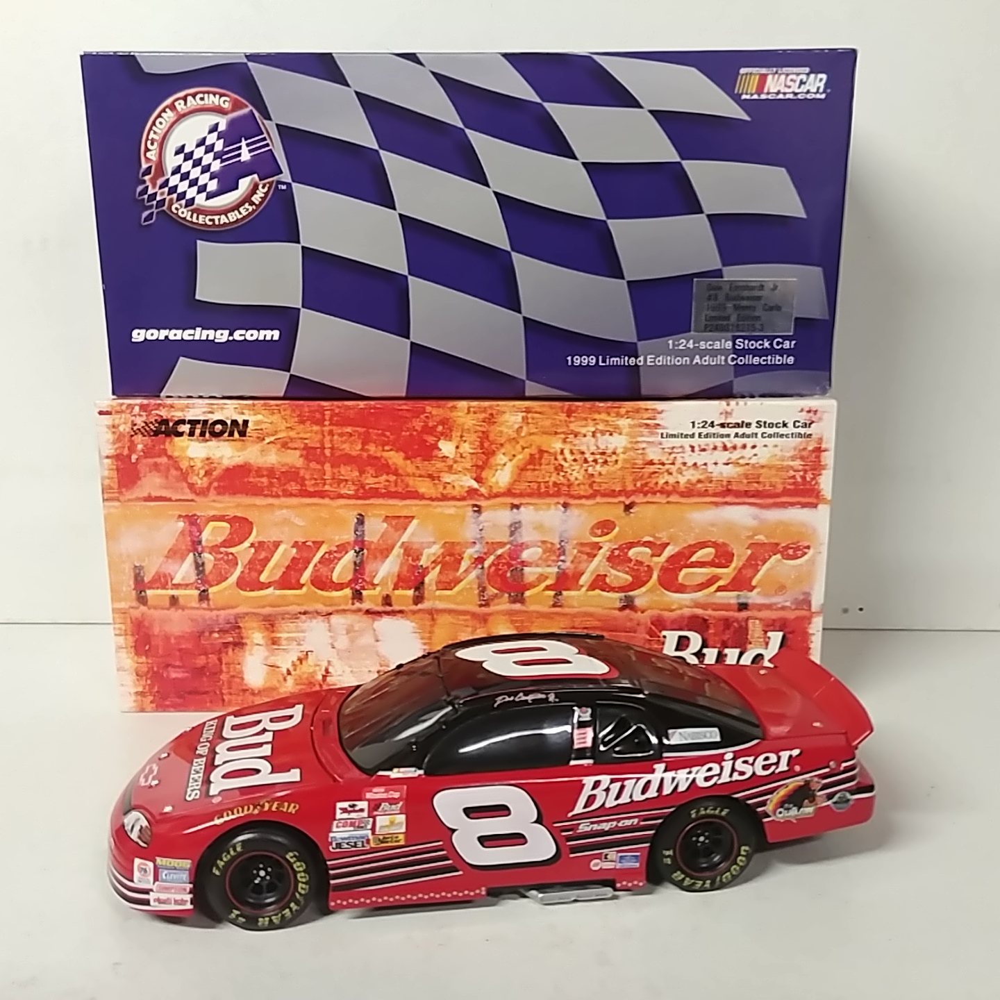 1999 Dale Earnhardt Jr 1/24th Budweiser b/w bank Monte Carlo