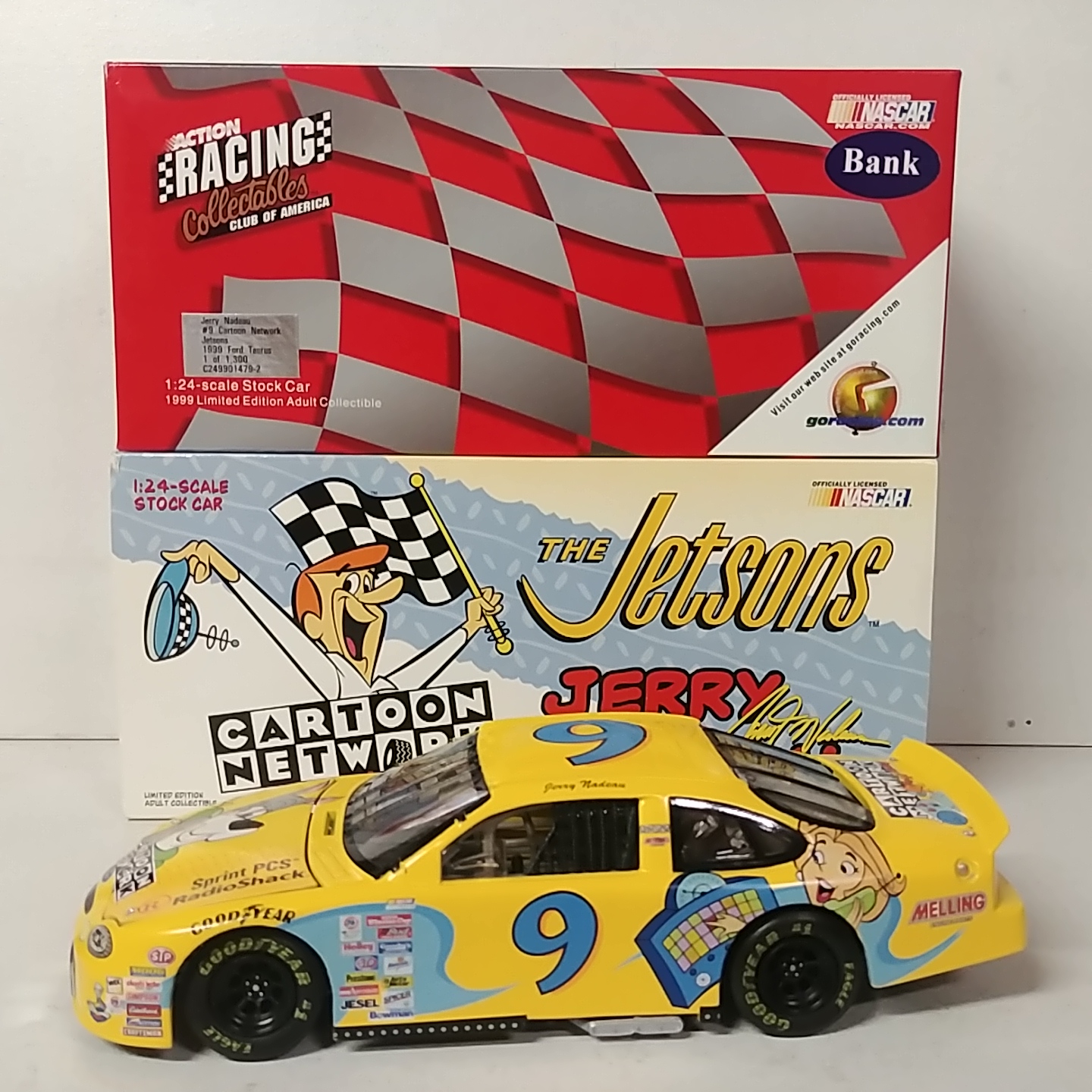 1999 Jerry Nadeau 1/24th Cartoon Network "Jetsons" RCCA c/w bank Taurus