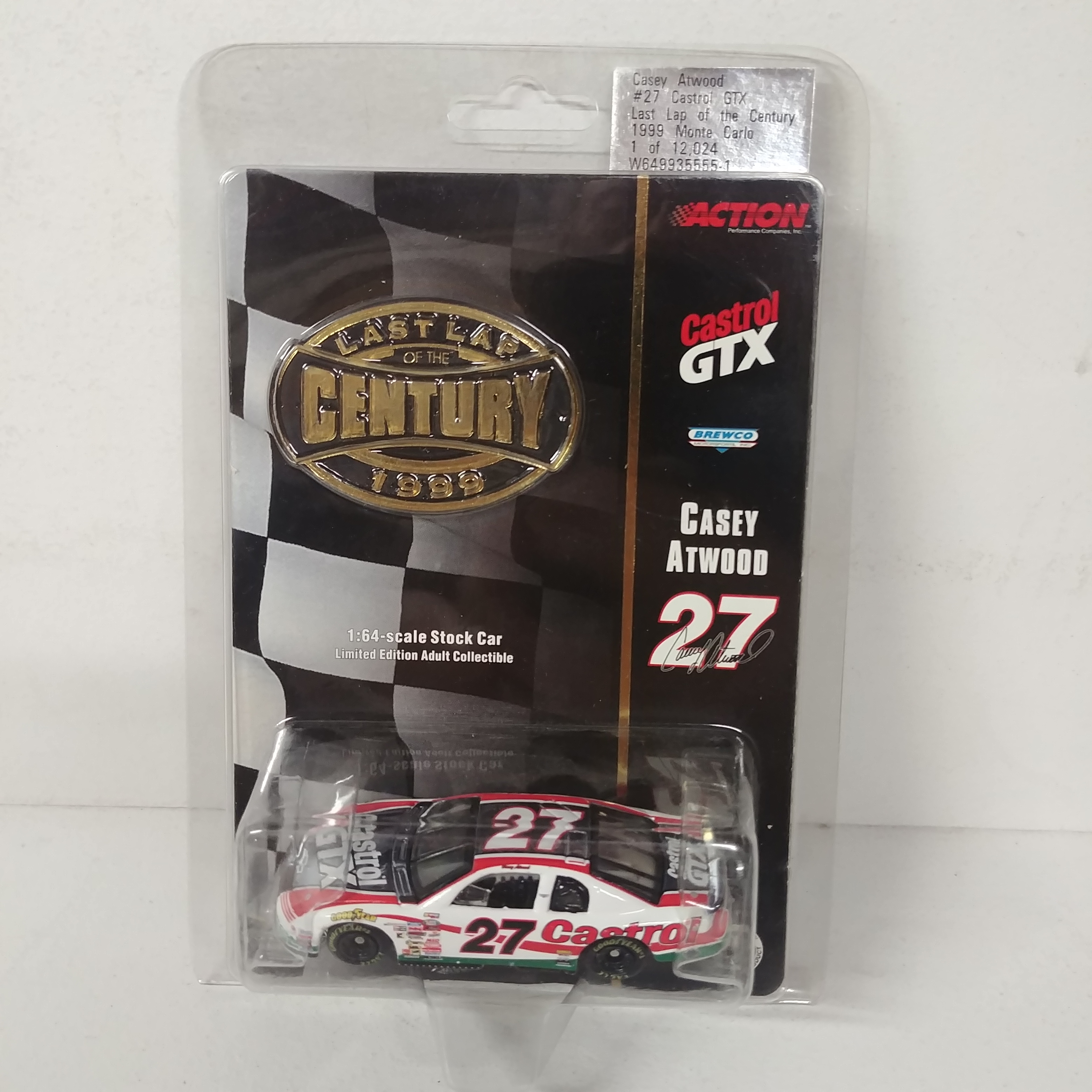 1999 Casey Atwood 1/64th Castrol GTX  "Last Lap of the Century" ARC Monte Carlo