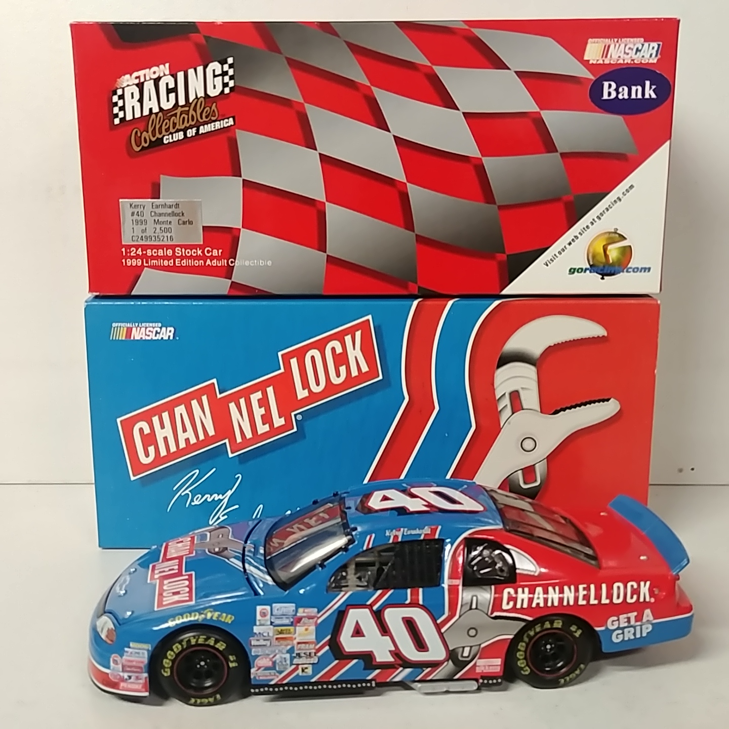 1999 Kerry Earnhardt 1/24th Channellock c/w bank Monte Carlo