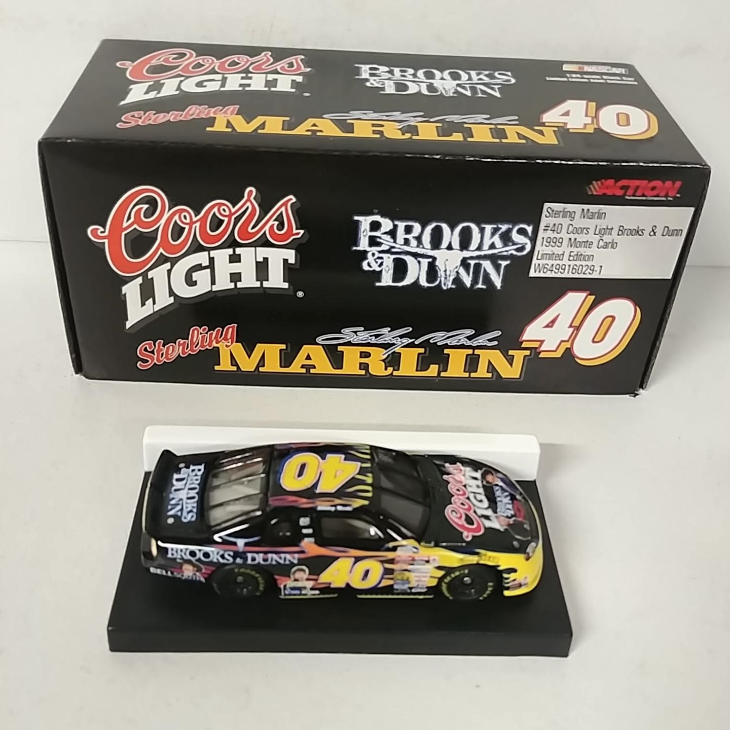 1999 Sterling Marlin 1/64th Coors Light  "Brooks n Dunn" ARC Monte Carlo