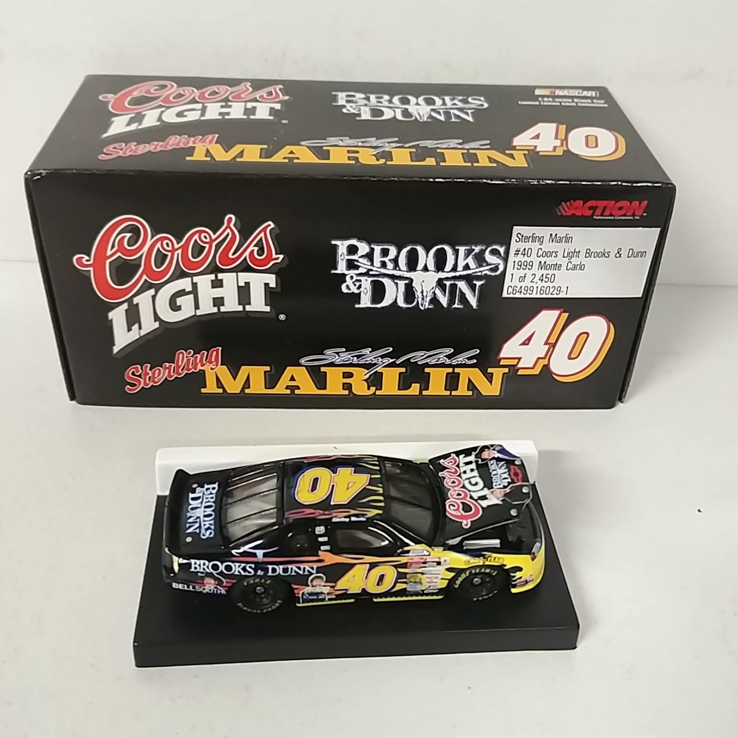 1999 Sterling Marlin 1/64th Coors Light "Brooks n Dunn" RCCA hood open Monte Carlo