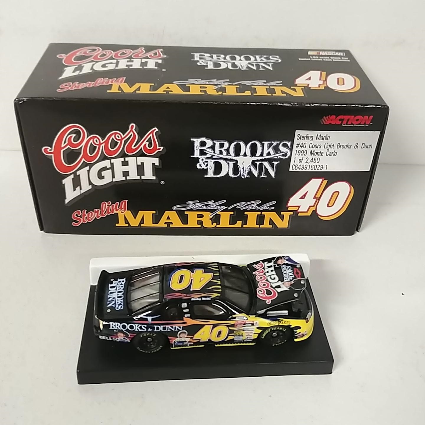 1999 Sterling Marlin 1/64th Coore Light "Brooks n Dunn" RCCA hood open car