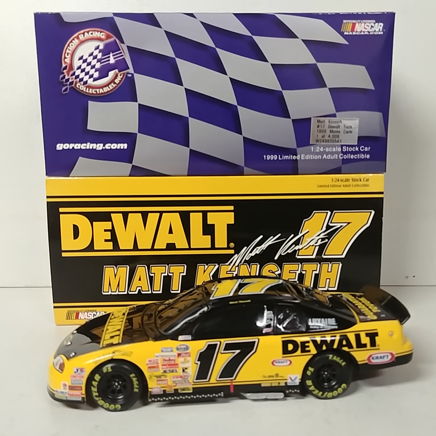 1999 Matt Kenseth 1/24th DeWALT "Busch Series" b/w bank