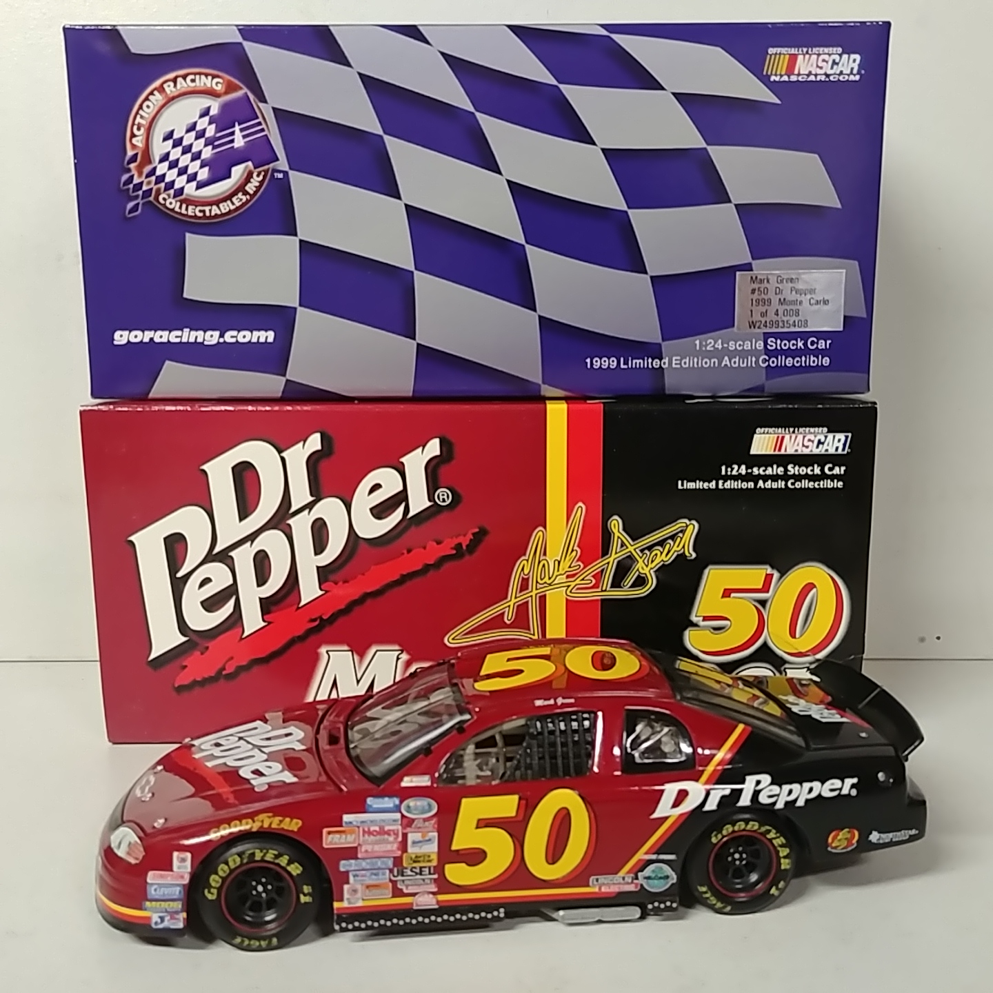 1999 Mark Green 1/24th Dr Pepper "Busch Series" c/w car