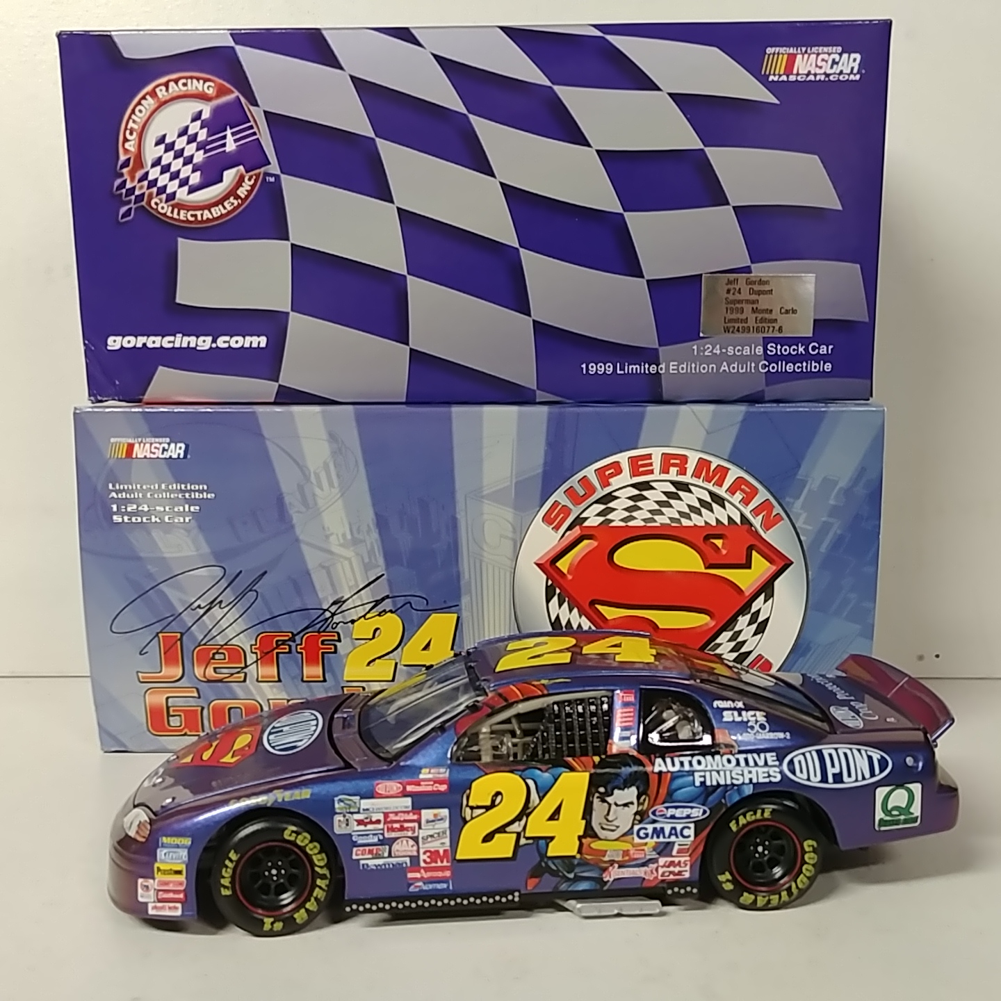 1999 Jeff Gordon 1/24th Dupont  "Superman" Monte Carlo