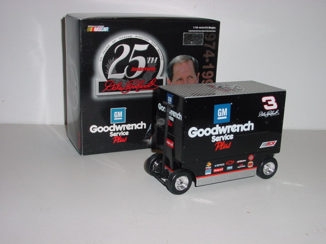 1999 Dale Earnhardt 1/16th Goodwrench Service "25th Anniversary" Pit Wagon Bank