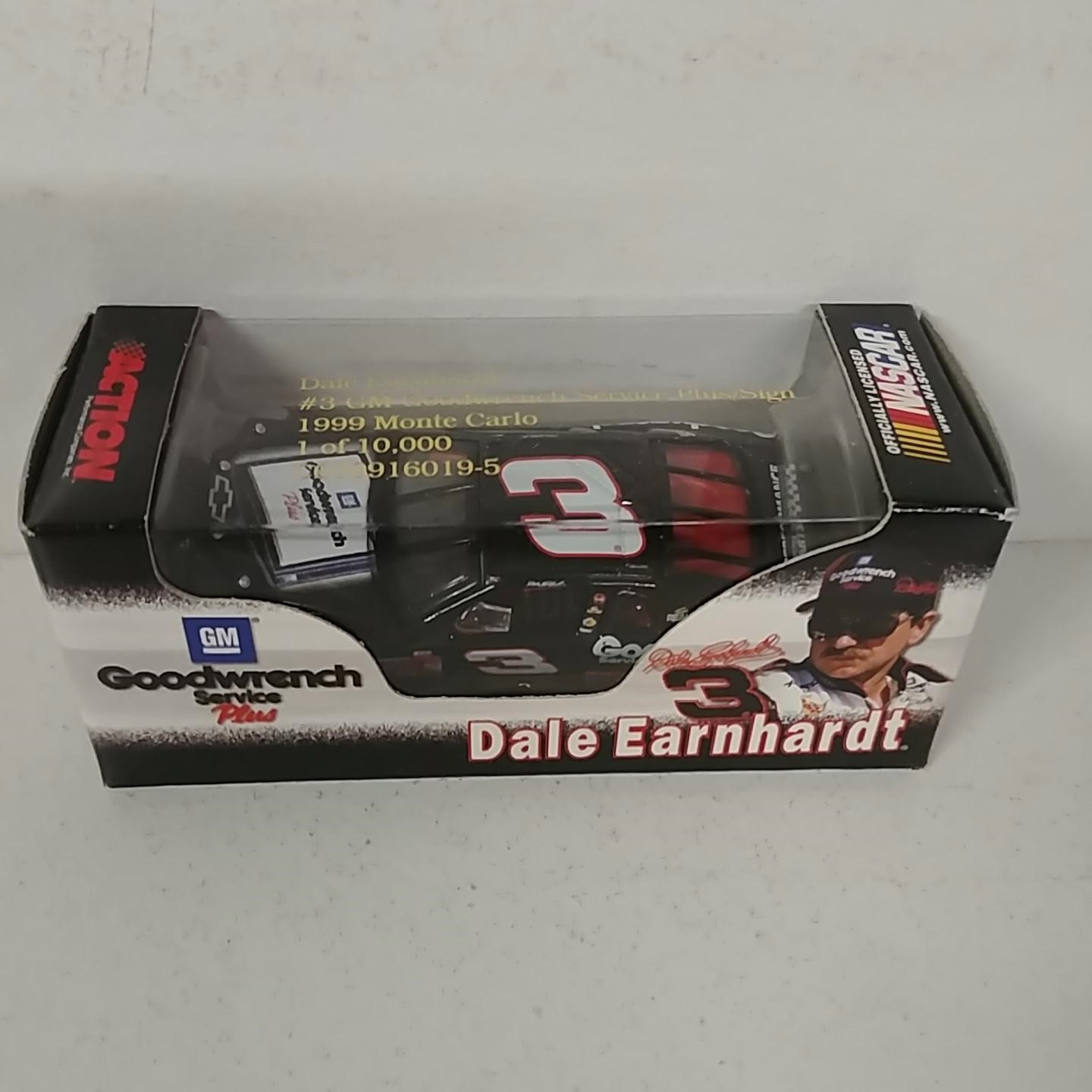 1999 Dale Earnhardt 1/64th GM Goodwrench Plus "Sign" RCCA hood open Monte Carlo