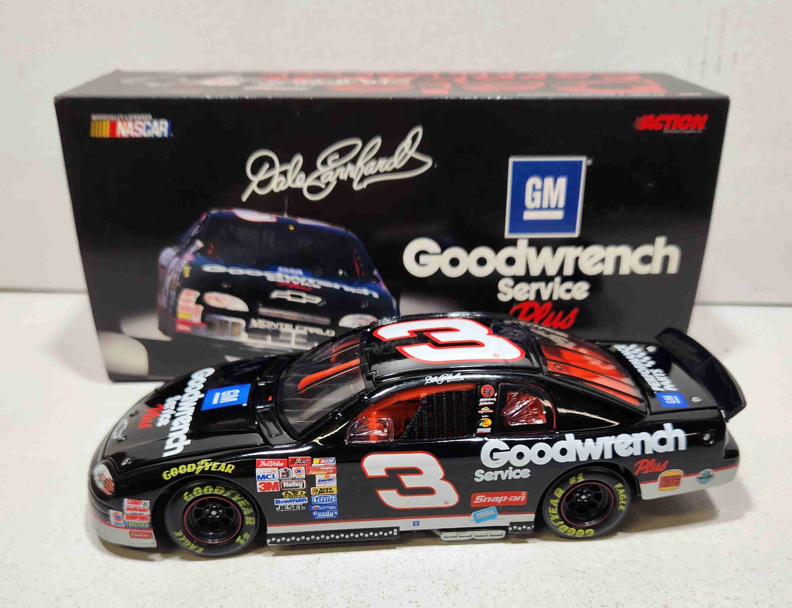 1999 Dale Earnhardt 1/24th GM Goodwrench Plus c/w Monte Carlo