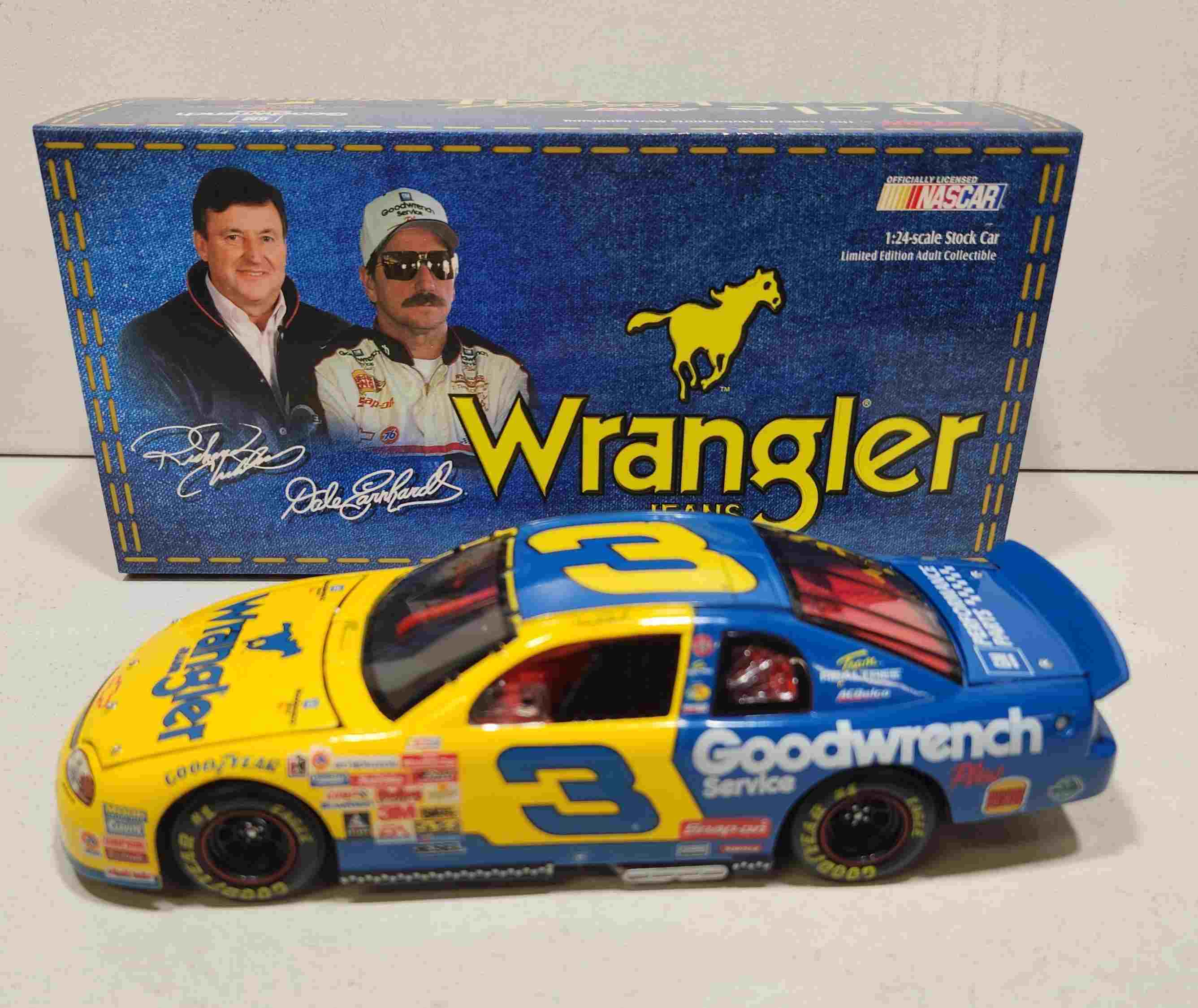 1999 Dale Earnhardt 1/24th Goodwrench "Wrangler" c/w Monte Carlo