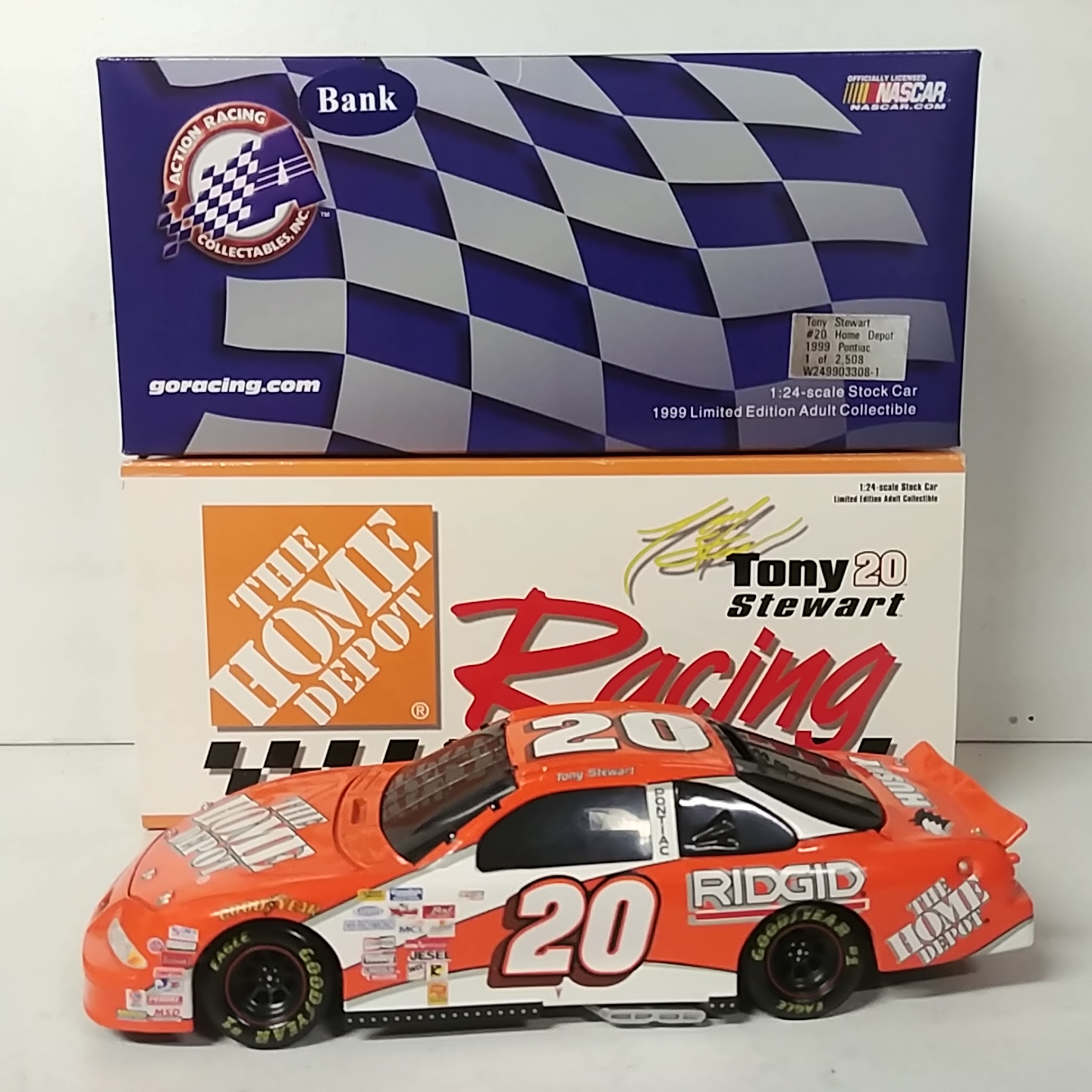 1999 Tony Stewart 1/24th Home Depot b/w bank