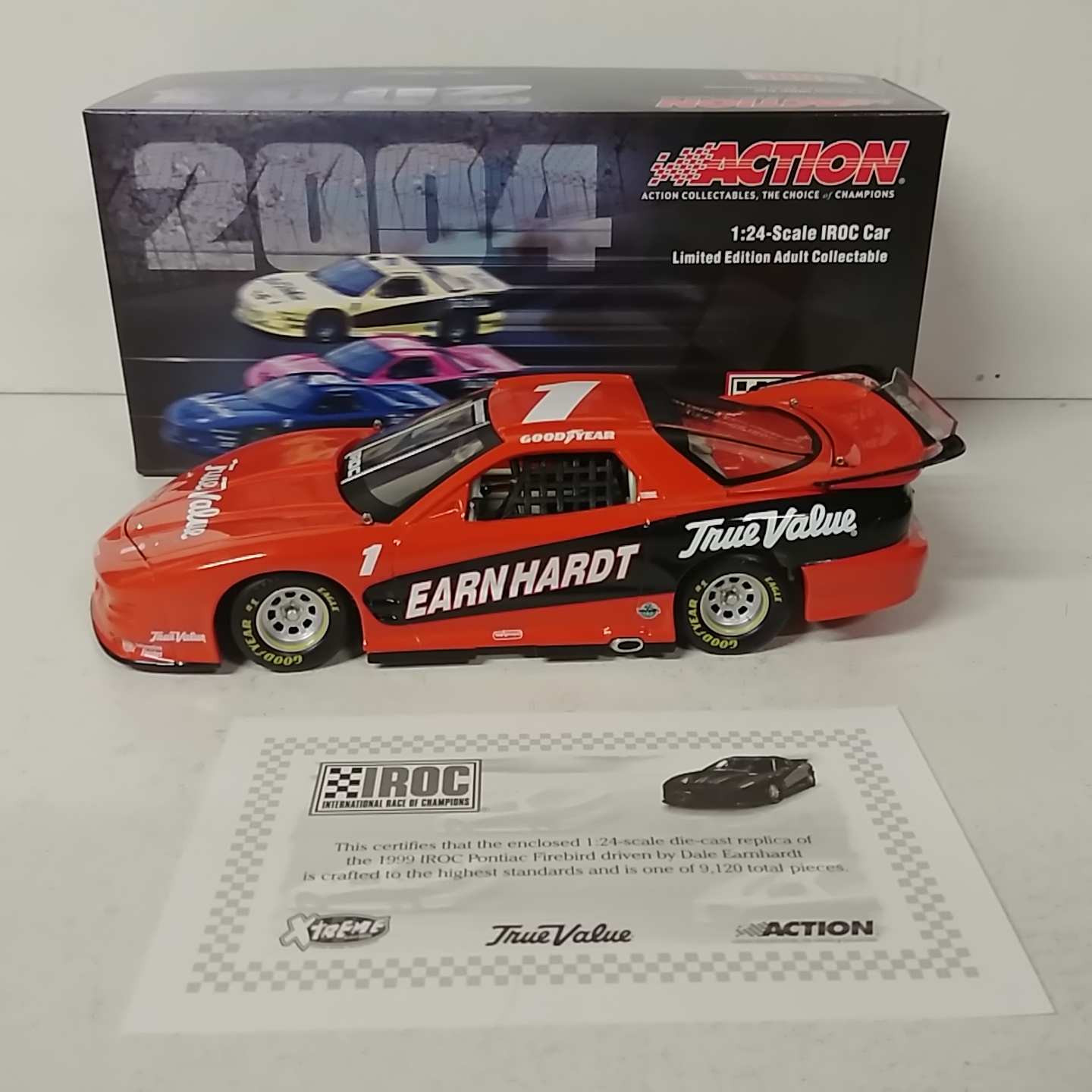1999 Dale Earnhardt 1/24th Orange IROC c/w car