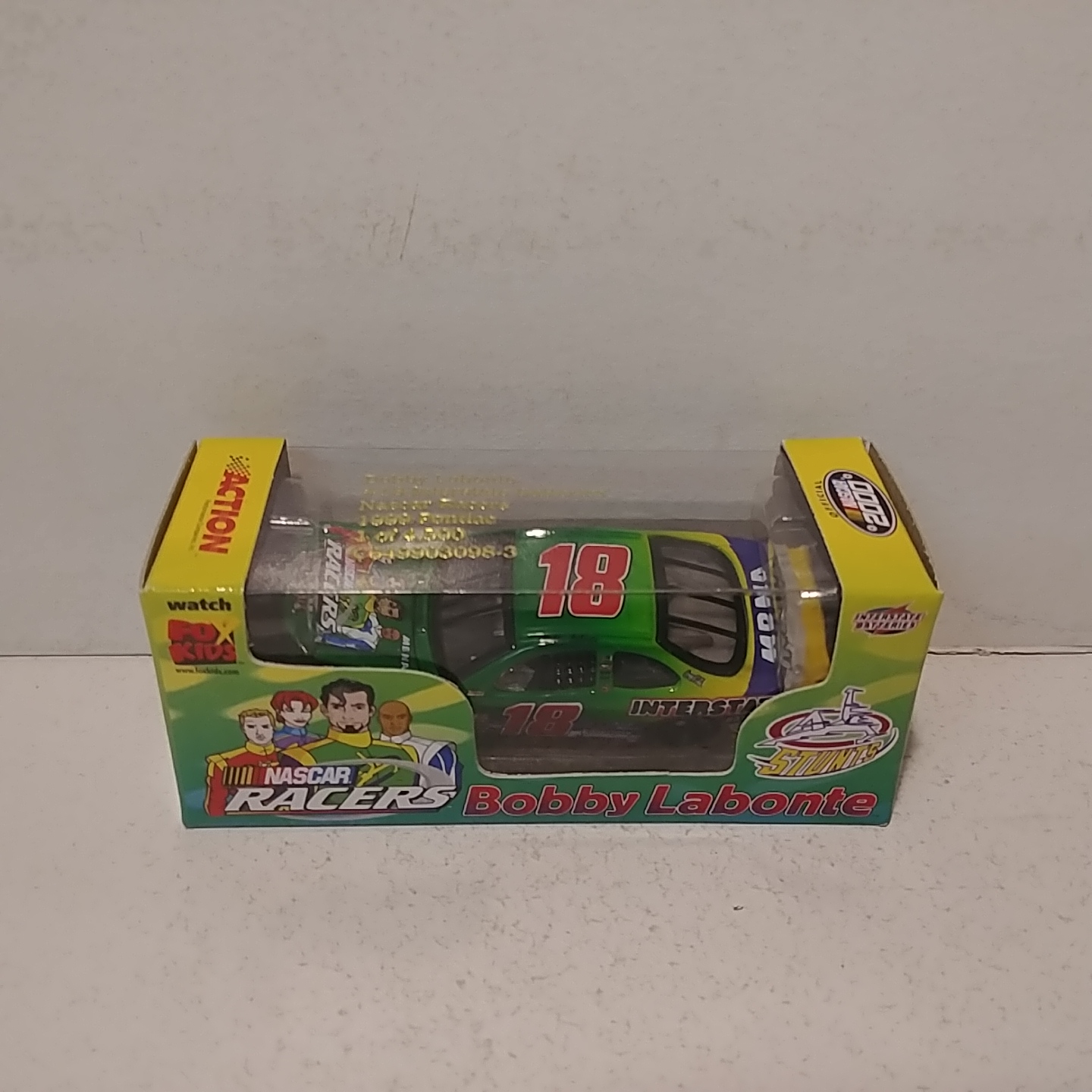 1999 Bobby Labonte 1/64th Interstate Batteries "NASCAR Racers" RCCA hood open Pontiac