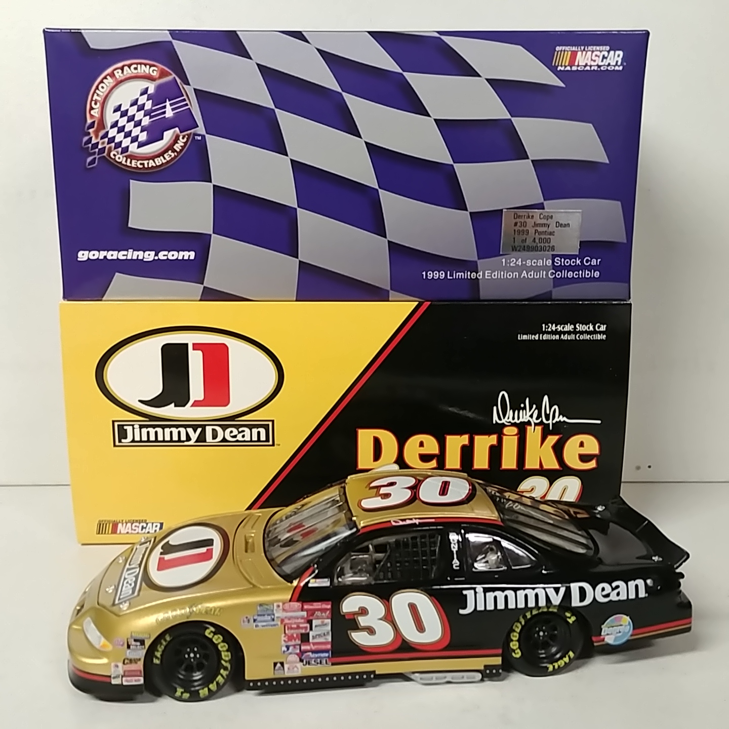 1999 Derrike Cope 1/24th Jimmy Dean c/w car