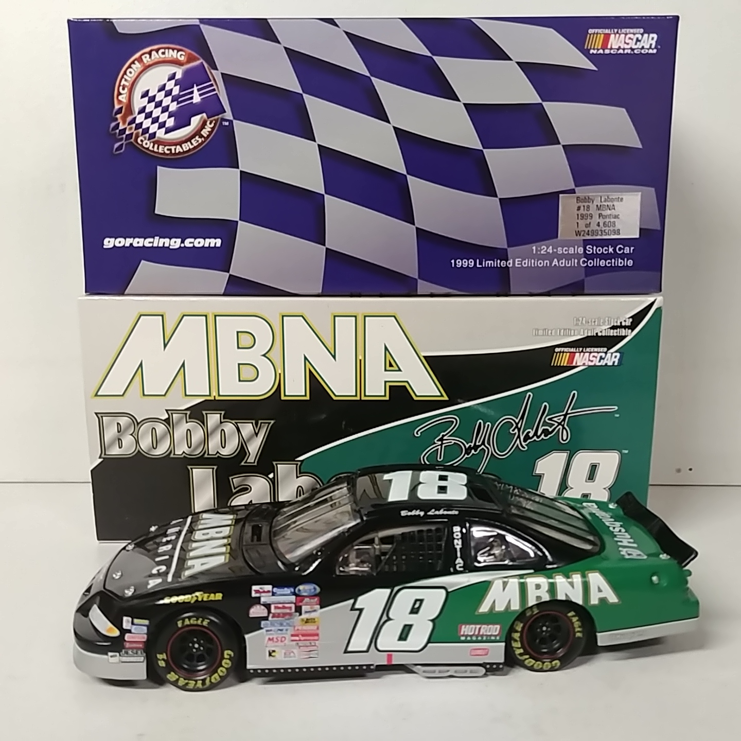 1999 Bobby Labonte 1/24th MBNA "Busch Series" Pontiac