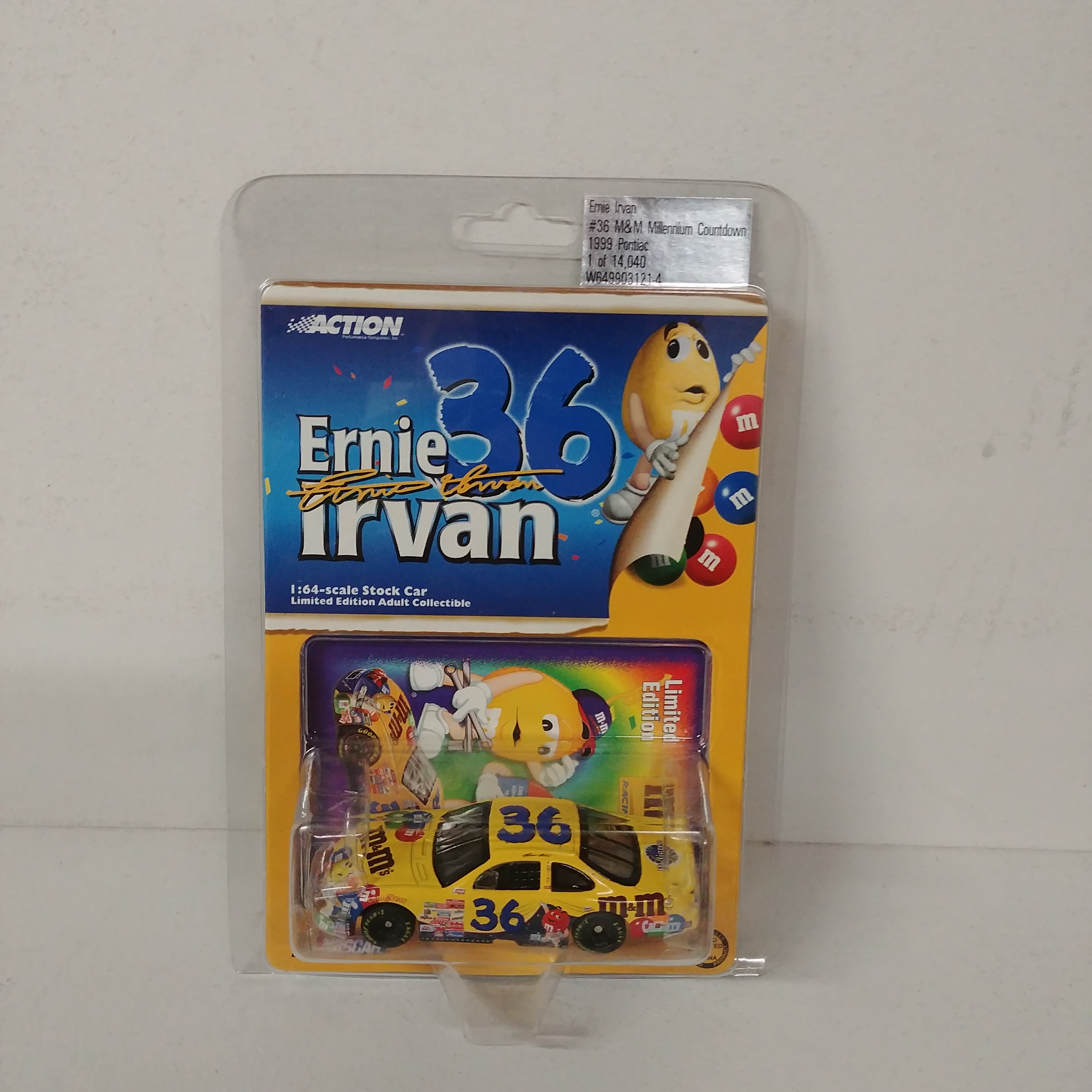 1999 Ernie Irvan 1/64th M&M's  "Millennium Countdown" ARC Pontiac 