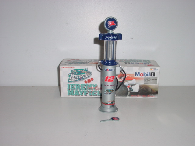 1999 Jeremy Mayfield 1/16th Mobil1 "125th Kentucky Derby" gas pump bank