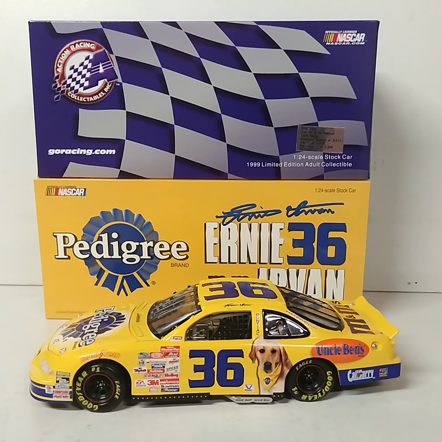 1999 Ernie Irvan 1/24th Pedigree c/w car