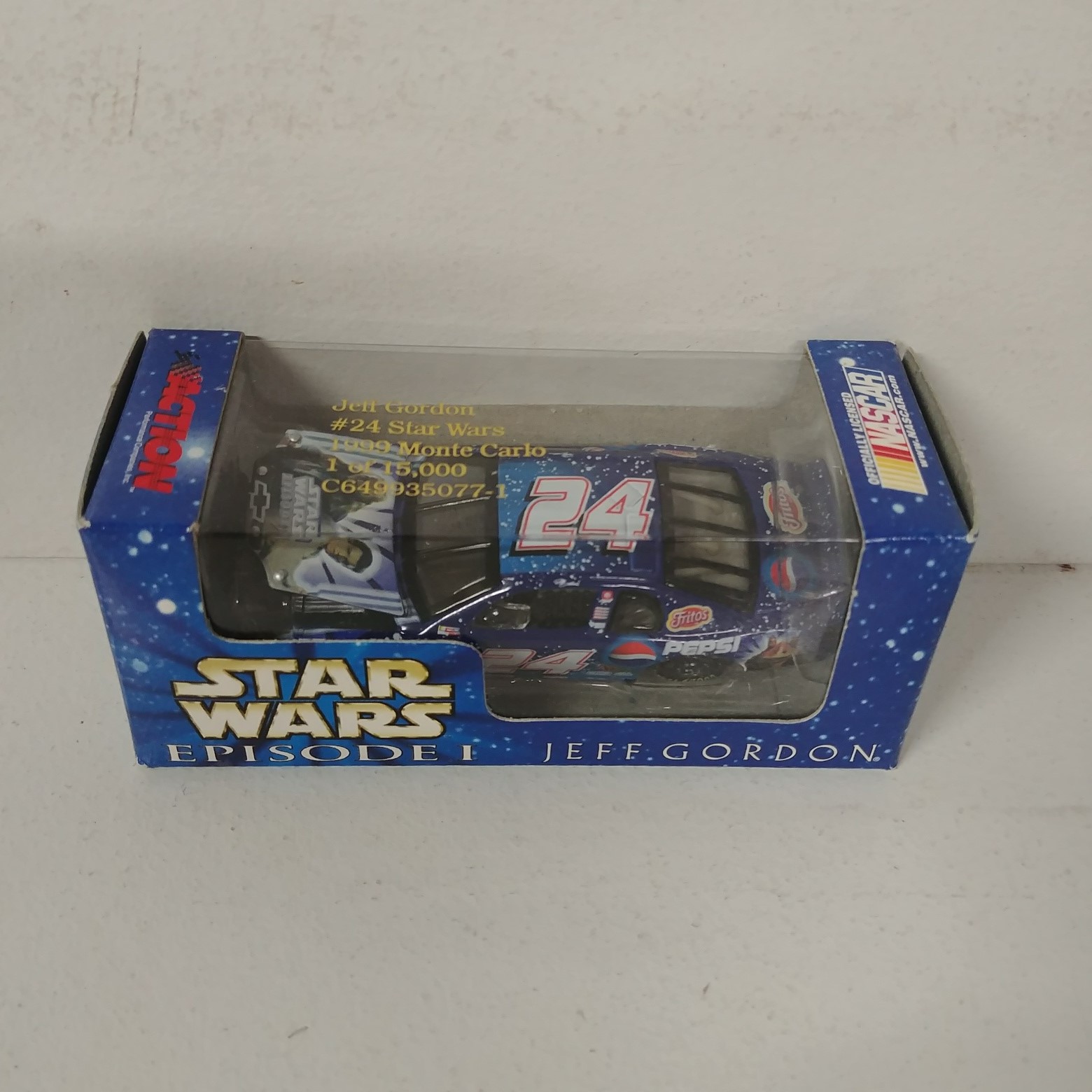 1999 Jeff Gordon 1/64th Pepsi  "Star Wars" RCCA hood open car