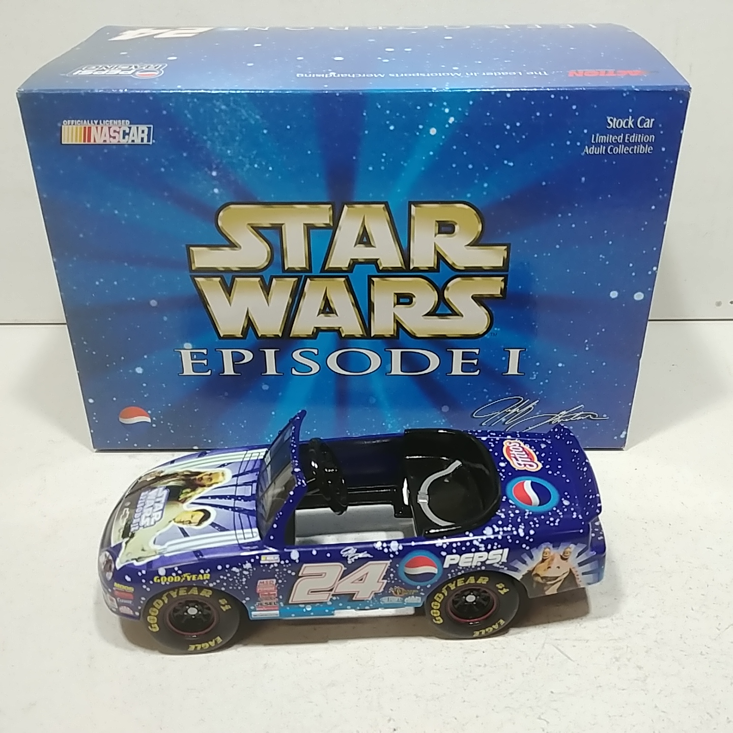1999 Jeff Gordon 1/43rd Pepsi "Star Wars" ARC Pedal Car Bank