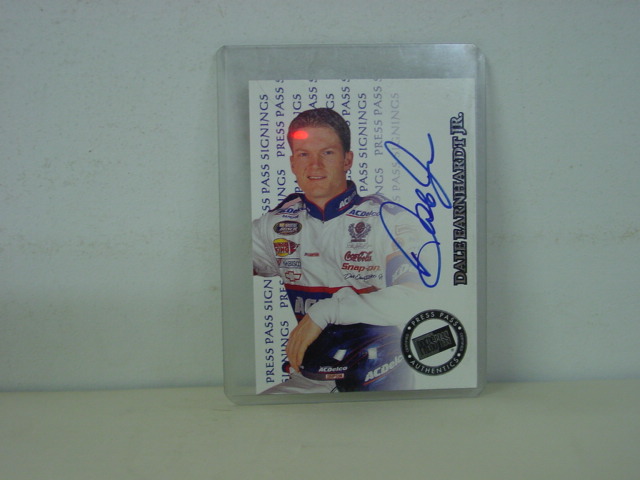 1999 Dale Earnhardt Jr AC Delco "Autographed" Trading Card