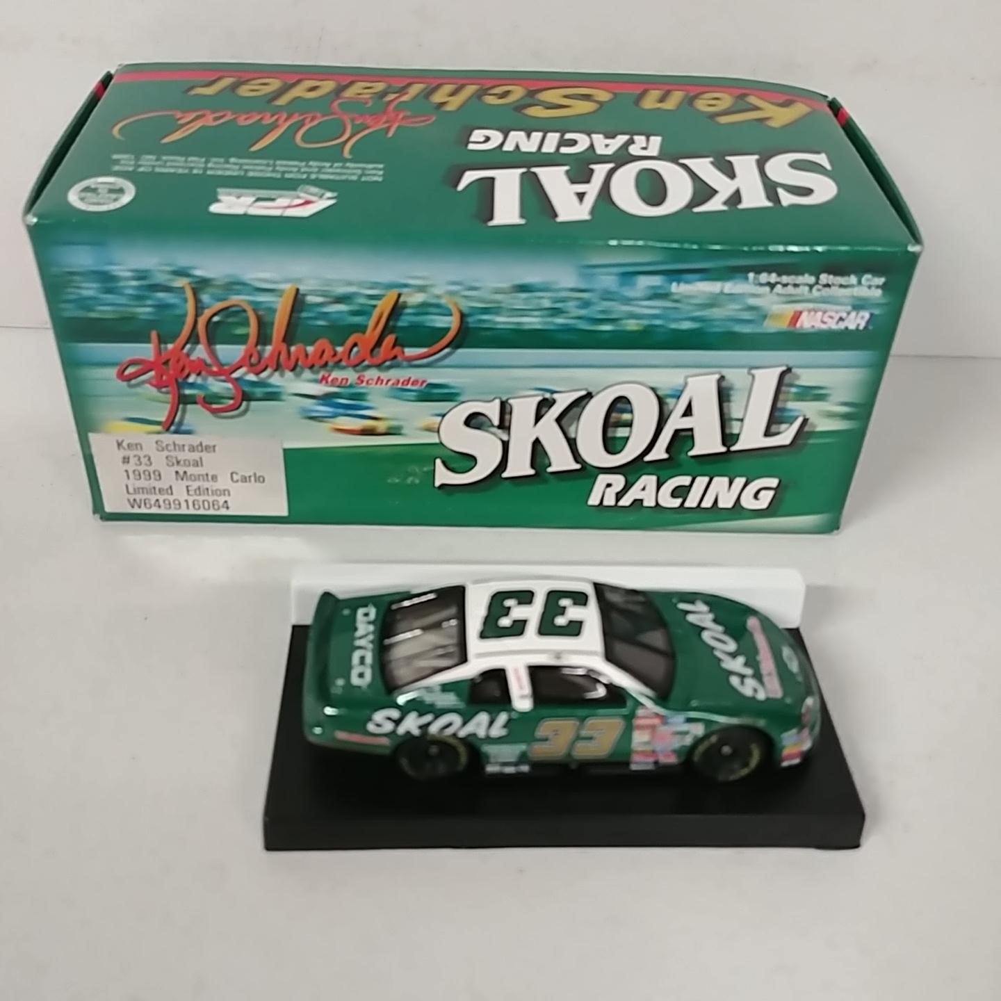 1999 Ken Schrader 1/64th Skoal car