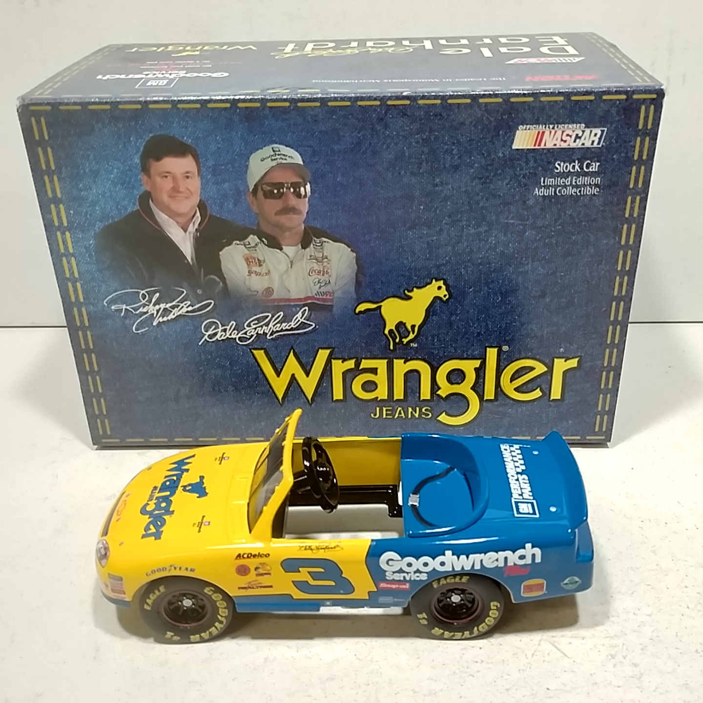 1999 Dale Earnhardt 1/43rd GM Goodwrench "Wrangler" ARC Monte Carlo Pedal Car Bank