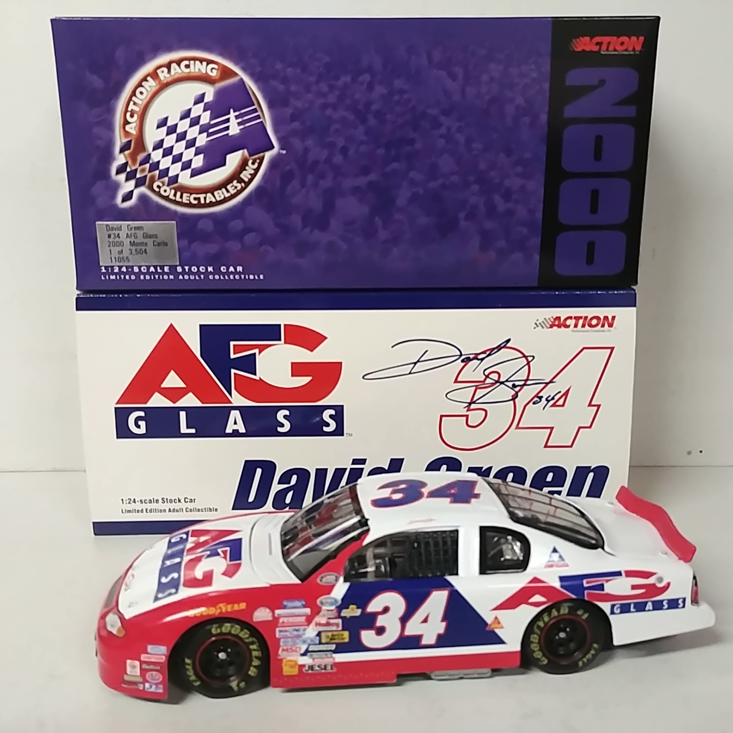 2000 David Green 1/24th AFG Glass "Busch Series" c/w car