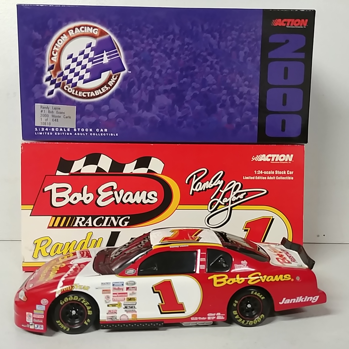 2000 Randy Lajoie 1/24th Bob Evans b/w bank Monte Carlo
