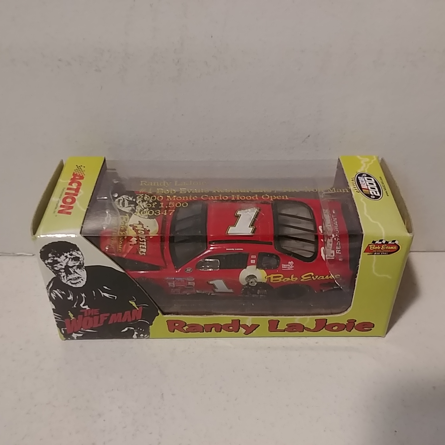 2000 Randy Lajoie 1/64th Bob Evans "The Wolfman""Busch Series" RCCA hood open Monte Carlo