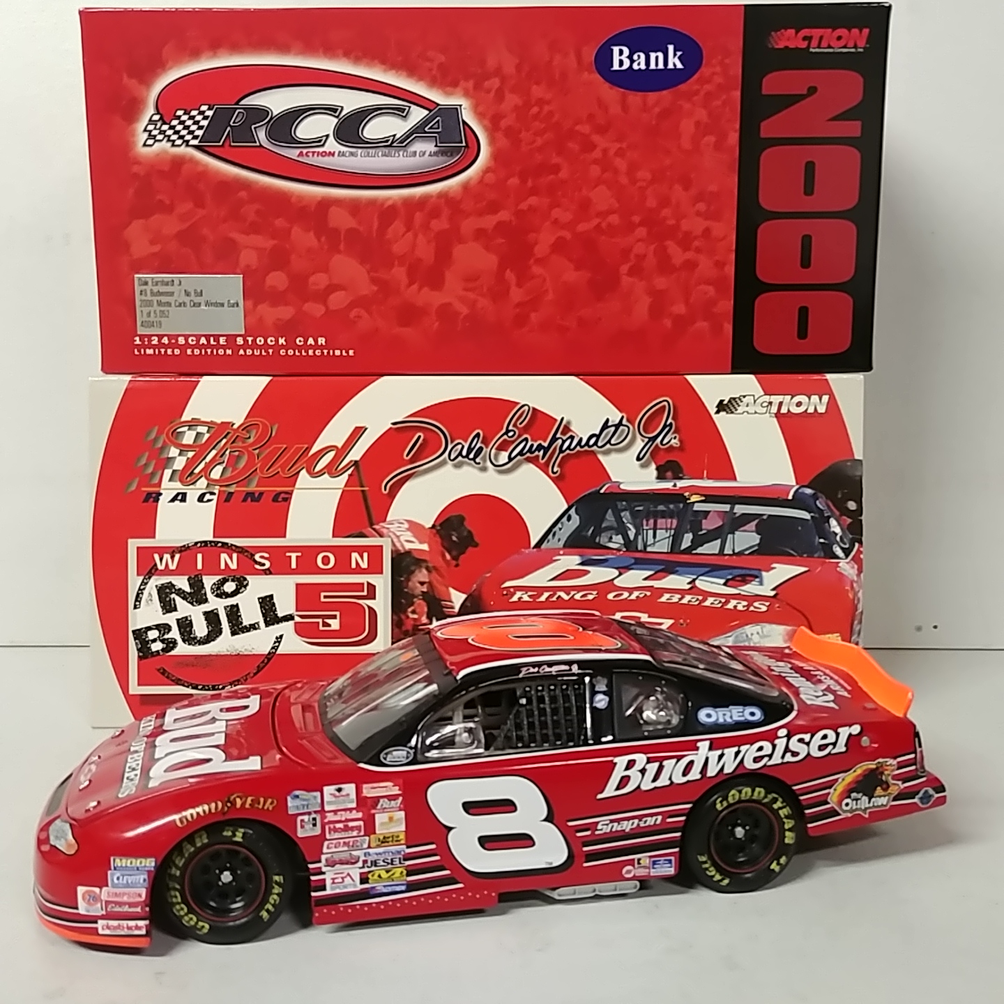 2000 Dale Earnhardt Jr 1/24th Budweiser "No Bull 5" c/w/b Monte Carlo