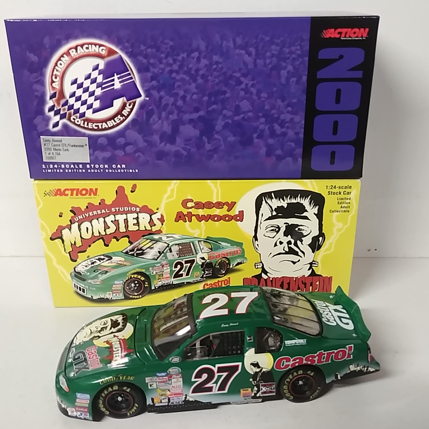 2000 Casey Atwood 1/24th Castrol GTX "Frankenstein" c/w car