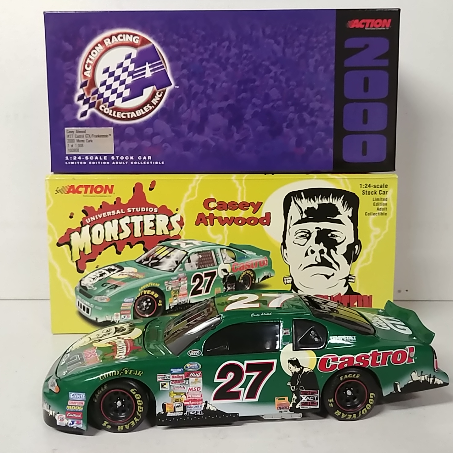 2000 Casey Atwood 1/24th Castrol GTX "Frankenstein" b/w bank