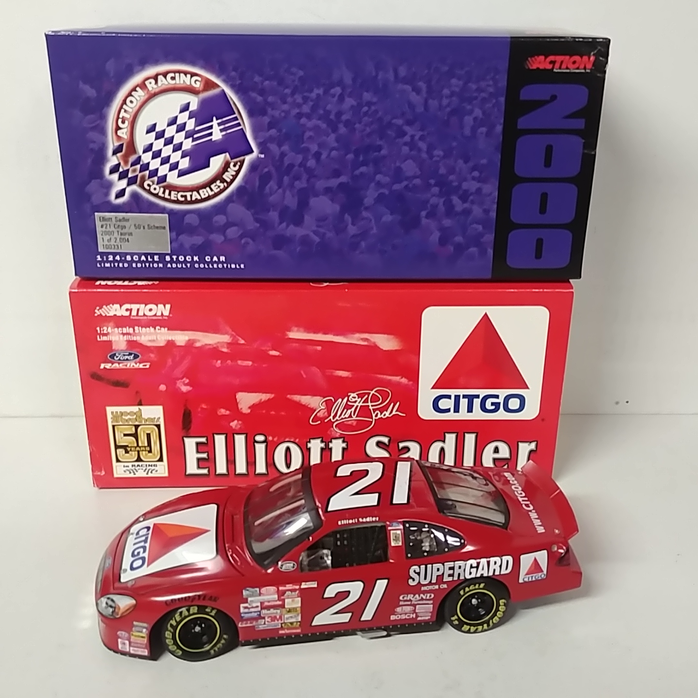 2000 Elliott Sadler 1/24 Citgo "50's paint" c/w car