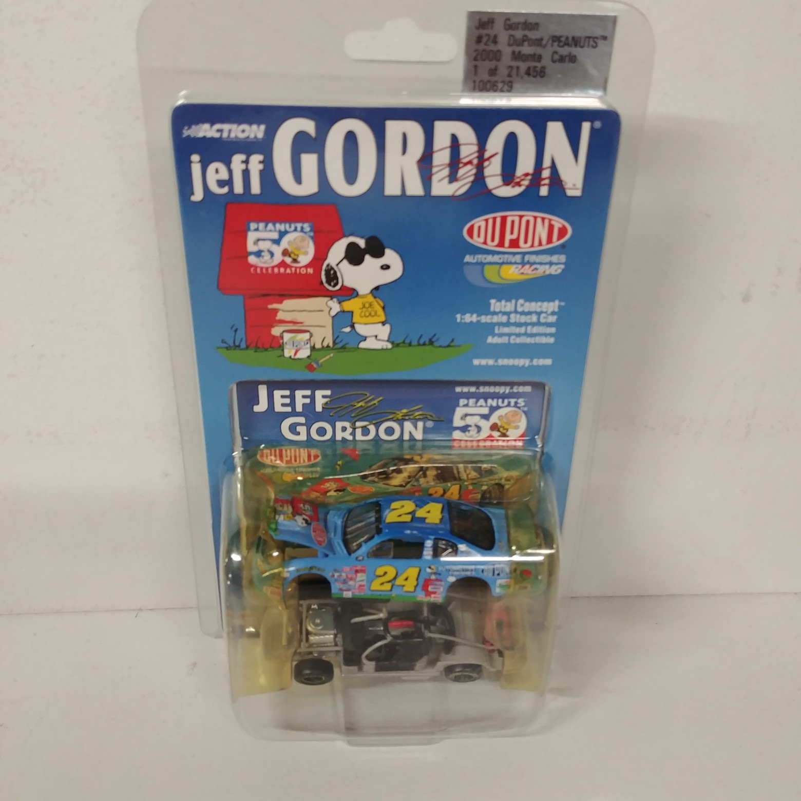 2000 Jeff Gordon 1/64th Dupont "PEANUTS" Total Concept ARC Monte Carlo