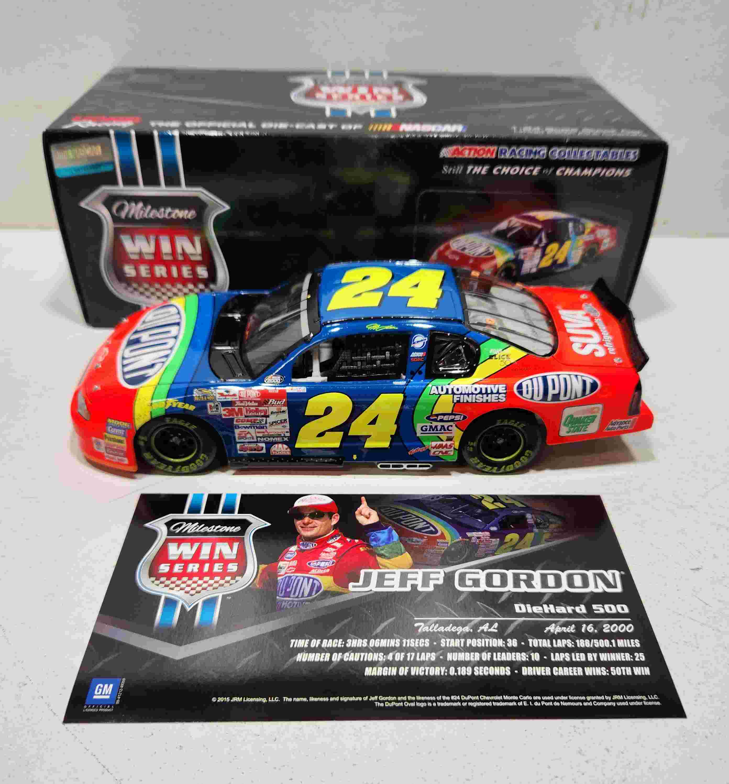 2000 Jeff Gordon 1/24th Dupont "Talladega Win""50th Win" Monte Carlo